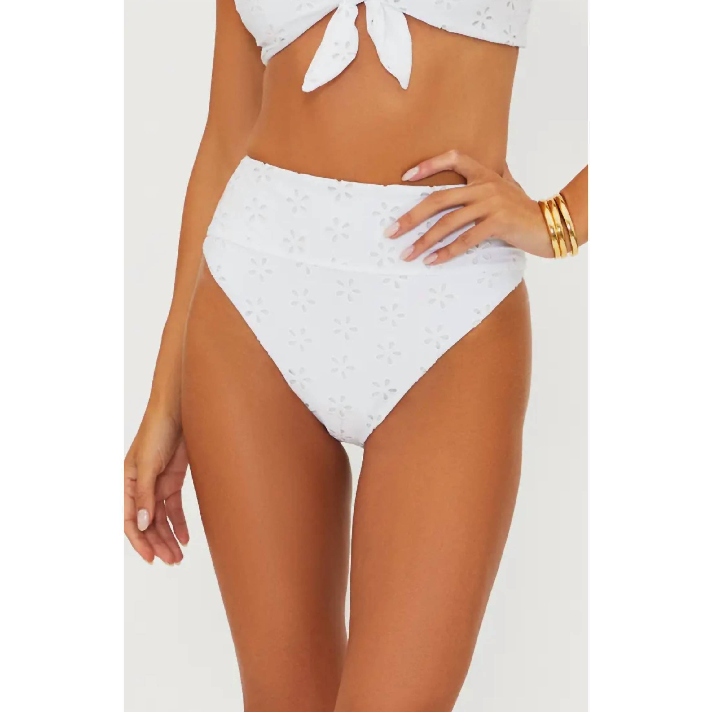 New Beach Riot Hazel Bottom In White Magnolia